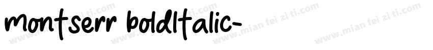 montserr boldltalic字体转换